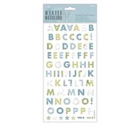 Papermania Alphabet Thicker Stickers (161pcs) - Winter Woodland Papermania Multicolor