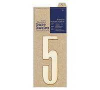 Papermania Bare Basics Adhesive Wooden Number - 5
