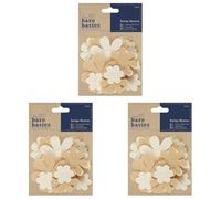 Papermania Bare Basics Burlap Blooms (40pcs) (Pack of 3)