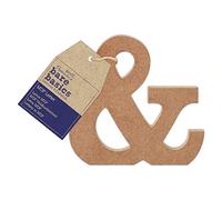 Papermania Bare Basics MDF Letter 1 Piece - &, Art, Craft, Alphabet Letter, Sign, Name Plaque, Make Them Personalised, Decorate With Paint, Glitter, Stencil, Vinyl, Small Letter Plaque For Home Decor
