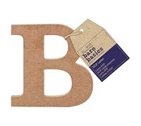 Papermania Bare Basics MDF Letter 1 Piece B, Art, Craft, Alphabet Sign, Name Plaque, Make Them Personalised, Decorate with Paint, Glitter, Stencil, Vinyl, Small Plaque for Home Decor