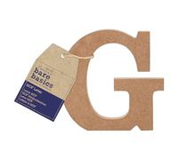 Papermania Bare Basics MDF Letter 1 Piece - G, Art, Craft, Alphabet Letter, Sign, Name Plaque, Make Them Personalised, Decorate With Paint, Glitter, Stencil, Vinyl, Small Letter Plaque For Home Decor