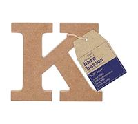 Papermania Bare Basics MDF Letter 1 Piece - K, Art, Craft, Alphabet Letter, Sign, Name Plaque, Make Them Personalised, Decorate With Paint, Glitter, Stencil, Vinyl, Small Letter Plaque For Home Decor