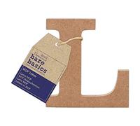 Papermania Bare Basics MDF Letter 1 Piece - L, Art, Craft, Alphabet Letter, Sign, Name Plaque, Make Them Personalised, Decorate With Paint, Glitter, Stencil, Vinyl, Small Letter Plaque For Home Decor