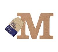 Papermania Bare Basics MDF Letter 1 Piece - M, Art, Craft, Alphabet Letter, Sign, Name Plaque, Make Them Personalised, Decorate With Paint, Glitter, Stencil, Vinyl, Small Letter Plaque For Home Decor
