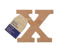 Papermania Bare Basics MDF Letter 1 Piece - X, Art, Craft, Alphabet Letter, Sign, Name Plaque, Make Them Personalised, Decorate With Paint, Glitter, Stencil, Vinyl, Small Letter Plaque For Home Decor