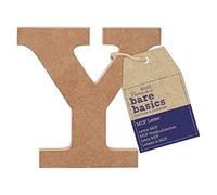 Papermania Bare Basics MDF Letter 1 Piece - Y, Art, Craft, Alphabet Letter, Sign, Name Plaque, Make Them Personalised, Decorate With Paint, Glitter, Stencil, Vinyl, Small Letter Plaque For Home Decor