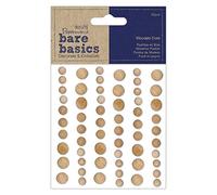 Papermania Bare Basics Wooden Dots, Light, Craft Embellishments, Card Making, Scrapbooking, Paper crafting