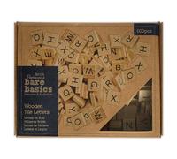 Papermania Bare Basics Wooden Tile Letters, Brown, Pack of 600, Perfect Home Décor and Art Project, Ideal to Decorate, DIY Projects and More! Handy Scrapbook Accessories to use as Scrabble Letters