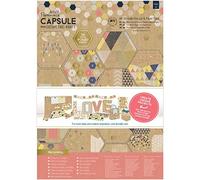Papermania Capsule A4 Ultimate Die-Cut and Paper Pack - Geometric Kraft