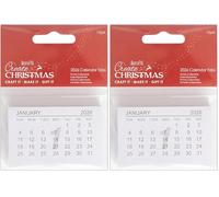 Papermania Create Christmas 2026 Calendar Tabs, 10 Pieces, For Craft, Personalised Gift, Calendar Craft, Planner, Make Your Own, Advent, Desktop, Wall, Family Event, Monthly Planner (Pack of 2)