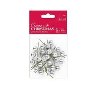 Papermania Decorative Berries (24pk) - Silver Papermania Multicolor