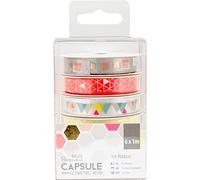 Papermania Geometric Neon Ribbon 1m 6/Pkg-