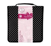 Papermania Polka Dot Stamp & Die Storage, Black and White, 10 x 10, 10 Pockets, Storage Organiser Containing Magnetic Sheets, Refill Pockets Available