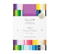 Papermania Capsule Premium Cardstock Textured, 75 Sheets, Multicoloured, A6, Coloured Card A4 for Card Making Supplies, A4 Card for Craft Projects and Scrapbook Supplies, Ideal Craft Supplies
