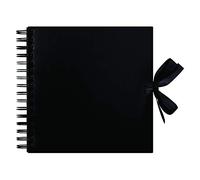 Papermania Scrapbook, Black, 8 x 8", 40 Sheets, Create Your Own Photo Album And Decorate With Scrapbook Accessories, Book For Home Memories, Add Photo Paper, Scrapbook Stickers & Scrapbooking Supplies
