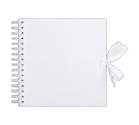 Papermania Scrapbook, White, 12 x 12", 40 Sheets, Create Your Own Photo Album, Ideal Wedding Book, For Home Memories, Add Photo Paper, Scrapbook Stickers & Scrapbooking Supplies & Accessories