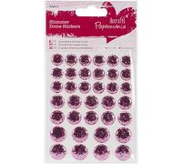 Papermania Shimmer Dome Stickers - Pink - 36 Pieces