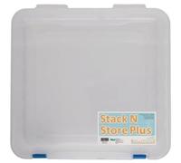 Papermania Stack N Store Plus 35.6 x 37.5cm Storage Box With Lid, Perfect Craft Supplies Organiser With Handle & Catch, Store Craft Supplies, Storage Boxes For Tool, Toy, Craft Supplies, Lego And More