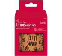 Papermania Wooden Shapes, Pack of 10, Sentiments