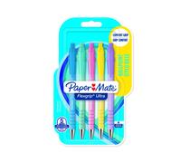 Paper Mate Flexgrip Ultra Pastel Ballpoint Pens | Medium Point (1.0mm) | Blue Ink | Pastel Barrels | 5 Count