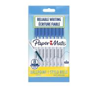 PAPERMATE Ball Pen Envelope with Hood 045, Tip 1 mm, Blue, 8 pieces