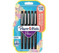 PaperMate Fineliner Pen Flair 0.7 mm Black Pack of 5