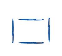 Papermate - Flair Original - Felt-Tip Pen, Width 1 mm, Ink Colour: Blue, Pack of 4
