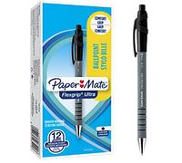 Papermate FlexGrip Ultra Retractable Ballpoint Pen Black 1 mm Medium Ballpoint Pack of 12