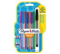 Papermate InkJoy 100 Cap 0.7 mm Fine Tip Capped Ball Pen - Assorted Fun Colours (Pack of 8)
