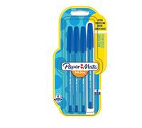 PaperMate InkJoy 100 CAP Capped Ball Pen with 1.0 mm Medium Tip - Blue, Pack of 4