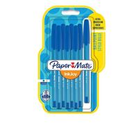 Papermate InkJoy 100 Cap 1.0 mm Medium Tip Capped Ball Pen - Blue (Pack of 8)
