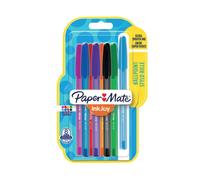 Papermate 'Inkjoy 100' Pack of 8 Assorted Colours Ballpoint Pens - Free 24h Del