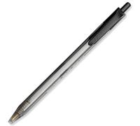 Papermate Inkjoy 100 RT Clip-on Retractable Ballpoint Pen Medium Black (S) - Ballpoint Pens (Clip-on Retractable Ballpoint Pen, Black, Black, Translucent, Medium, 1 mm, Ambidextrous)