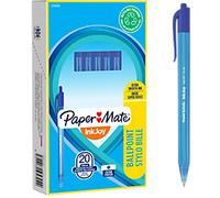Papermate InkJoy 100 RT InkJoy 100 RT Retractable Ballpoint Pen Blue 0.8 mm Medium Ballpoint Non Refillable Pack of 20