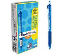 Papermate InkJoy 300 RT InkJoy 300 RT Retractable Ballpoint Pen Blue 0.8 mm Medium Ballpoint Non Refillable Pack of 12