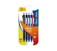 PaperMate InkJoy 300 RT Retractable Ball Pen with 1.0 mm Medium Tip - Assorted Standard Colours, Pack of 4 + 1