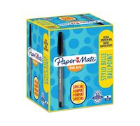 Papermate Inkjoy Black Stick Ballpoint Pen Medium Capped 100 Pack (S0977410)