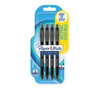 PaperMate Medium Point (1.0 mm) ComfortMate Ultra Retractable Ballpoint Pen, Black, Pack of 4