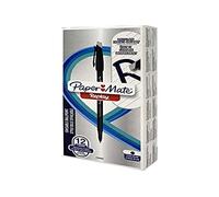 Papermate Replay 40th Anniversary Erasable Ballpoint Pen, Limited Edition, Pack of 12 Pens, Black