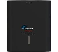 Papernet 417204 Hand Towel Dispenser Plastic Lockable Manual Black