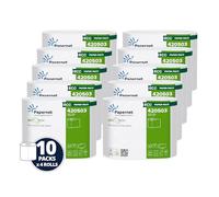Papernet Bio Tech - Toilet Paper 420503, 10 Packs of 4 Rolls Made of Pure Cellulose Paper, Roll Length 23,1m Each, Naturally Fights Pathogenic Bacteria, 2 Plies, 210 Sheets