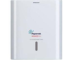 Papernet Defend Tech Antibacterial 416143 Hand Towel Dispenser Plastic Lockable Manual White