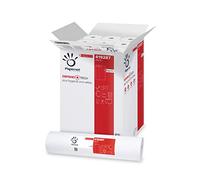 Papernet Defend Tech - Medical Paper Roll for Bed 419287, 9 Rolls Made of Pure Cellulose, with Antibacterial Additive, 2 Ply, Length 50m, 143 Sheets per Roll, Roll Measures 59x53cm