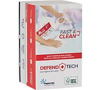 Papernet Defend Tech Wipes White 2 Ply 33.25 cm 419295 100 Sheets Pack of 20