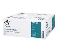 Papernet Dissolve Tech Paper Hand Towels V-fold White 2 Ply 411167 250 Sheets Pack of 15