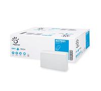 Papernet Dry Tech - Z-Folded Towel 407551, 130 Services per Clip, in Pure Cellulose, with High Absorption and Resistance Capacity, 2 Plies, Folded Size 20.3x8 cm
