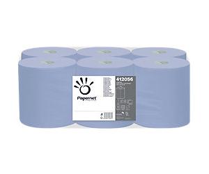 Papernet Premium Superior 100% Recycled Hand Towels Centrefeed Rolled Blue 2 Ply 135 m 412056 6 Rolls of 450 Sheets