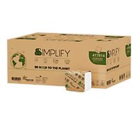 Papernet Simplify Interfolded Toilet Paper 2 Ply White Pack of 224