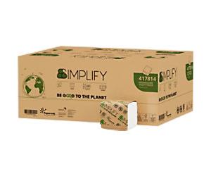 Papernet Simplify Interfolded Toilet Paper 2 Ply White Pack of 224